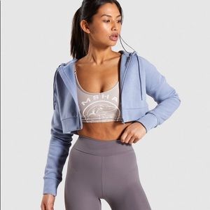 Gymshark Legacy Fitness Crop Zip Hoodie